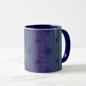 Iridescent Holographic Dots Pattern Tasse (VorderseiteRechts)
