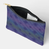 Iridescent Holographic Dots Pattern Zubehörtasche (Offen)