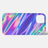 Iridescent Holographic Foil Lila Green Blue Pink Case-Mate iPhone Hülle (Rückseite (Horizontal))