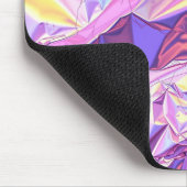 Iridescent Holographic Foil Texture Mousepad (Ecke)