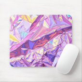 Iridescent Holographic Foil Texture Mousepad (Mit Mouse)