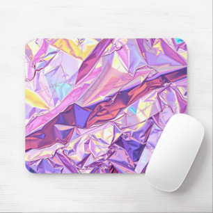 Iridescent Holographic Foil Texture Mousepad