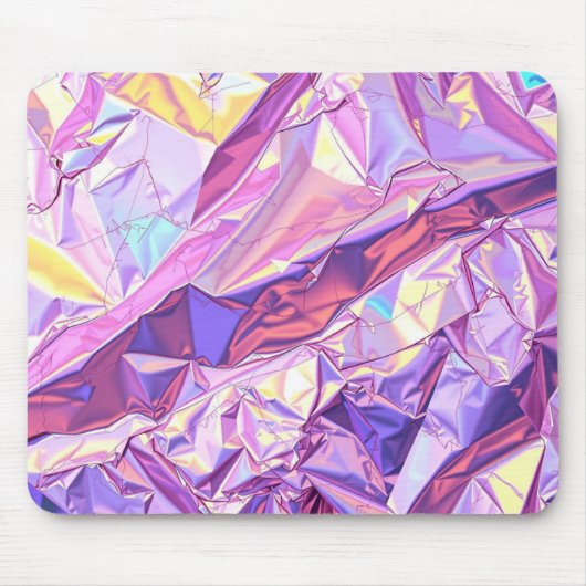 Iridescent Holographic Foil Texture Mousepad (Vorne)