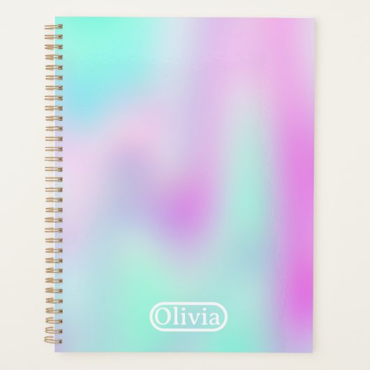 Iridescent Holographic Gradient Planer (Vorderseite)