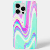 Iridescent Holographic Liquid Swirl Case-Mate iPhone Hülle (Rückseite)