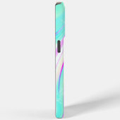 Iridescent Holographic Liquid Swirl Case-Mate iPhone Hülle (Rückseite / Rechts)