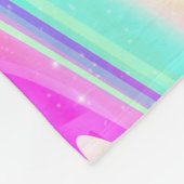 Iridescent Holographic Liquid Swirl Fleecedecke (Ecke)
