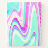 Iridescent Holographic Liquid Swirl Notizblock (Rückseite)