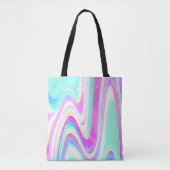 Iridescent Holographic Liquid Swirl Tasche (Vorderseite)