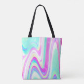 Iridescent Holographic Liquid Swirl Tasche (Rückseite)