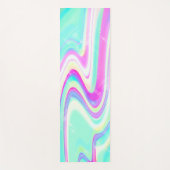 Iridescent Holographic Liquid Swirl Yogamatte (Vorderseite)