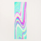 Iridescent Holographic Liquid Swirl Yogamatte (Rückseite)