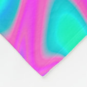 Iridescent Holographic: Neon Marbled Texture Fleecedecke (Ecke)