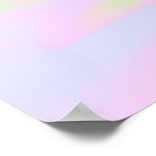 Iridescent Holographic Poster (Ecke)