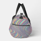 Iridescent Holographic Swirl Texture Duffle Bag (Rechts)