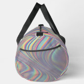 Iridescent Holographic Swirl Texture Duffle Bag (Rechts)
