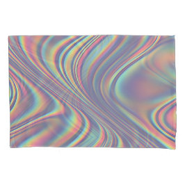 Iridescent Holographic Swirl Texture Kissenbezug
