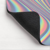 Iridescent Holographic Swirl Texture Mousepad (Ecke)