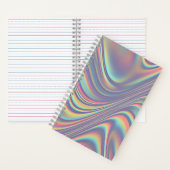 Iridescent Holographic Swirl Texture Notizblock (Innen)