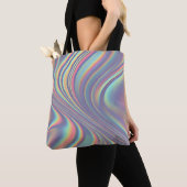Iridescent Holographic Swirl Texture Tasche (Von Nahem)