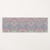 Iridescent Holographic Swirl Texture Yogamatte (Vorderseite (Horizontal))