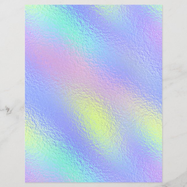 Iridescent Imitats Foil Scrapbook Paper Nr. 64 (Vorderseite)