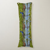 Iridescent Jacana & Rusty Companion – Elegant Body Seitenschläferkissen (Vorderseite Vertikal)