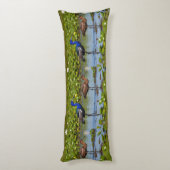 Iridescent Jacana & Rusty Companion – Elegant Body Seitenschläferkissen (Rückseite (Vertikal))