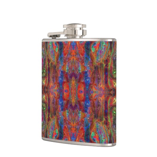 Iridescent Lava Wave Flask Flachmann (Links)