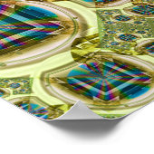 Iridescent Lens Pattern Poster (Ecke)
