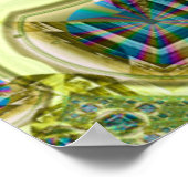 Iridescent Lens Pattern Poster (Ecke)