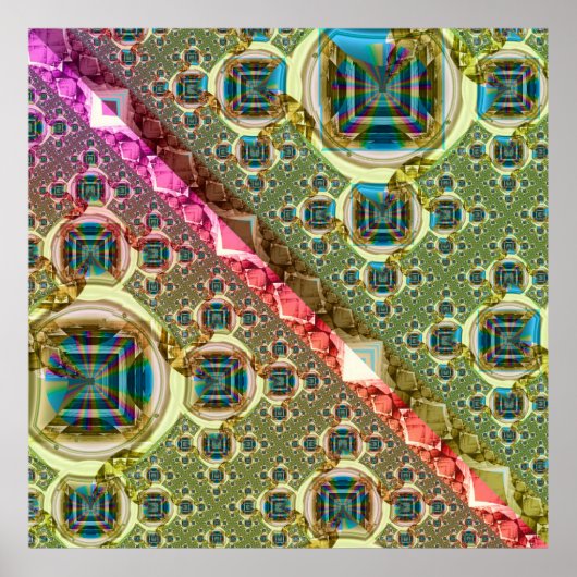 Iridescent Lens Pattern Poster (Vorne)