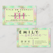 Iridescent Leopard Beruflich Visitenkarte (Vorne/Hinten)