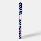 Iridescent Leopard Print Monogrammed Case-Mate iPhone Hülle (Rückseite / Rechts)