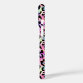 Iridescent Leopard Print Monogrammed Case-Mate iPhone Hülle (Rückseite / Links)