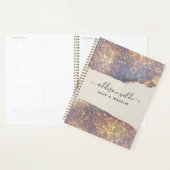 Iridescent Lila Gold Glam Glitzer Planer (Anzeige)