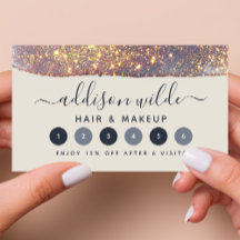 Iridescent Lila Gold Glam Glitzer