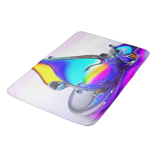 Iridescent Liquid Badematte (Schrägansicht)