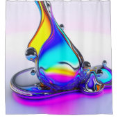 Iridescent Liquid Duschvorhang (Vorderseite)