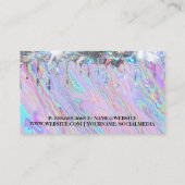 Iridescent Liquid | Shimmer-Tropfen | Stilvoll Visitenkarte (Rückseite)