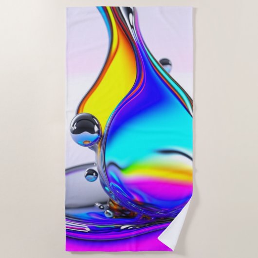 Iridescent Liquid Strandtuch (Vorderseite)