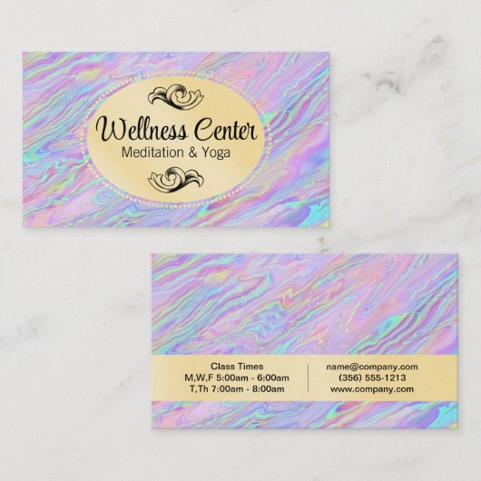 Iridescent Liquid Visitenkarte (Vorne/Hinten)