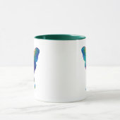 Iridescent Luna Moth Coffee Mug | Colorful Fantasy Tasse (Zentrum)