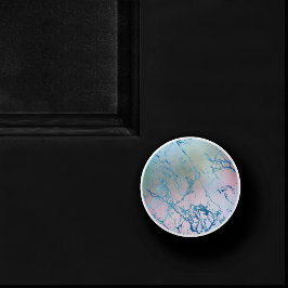 Iridescent Marble | Trendy Imitats Holo Blue Pink Keramikknauf