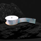 Iridescent Marble | Trendy Imitats Holo Blue Pink Satinband