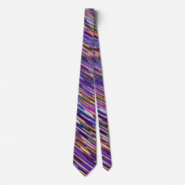 Iridescent mehrfarbige Streifen Neck Tie Krawatte