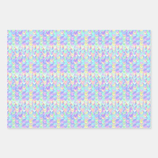 Iridescent Mermaid Scale Geschenkpapier Set (Vorderseite 2)