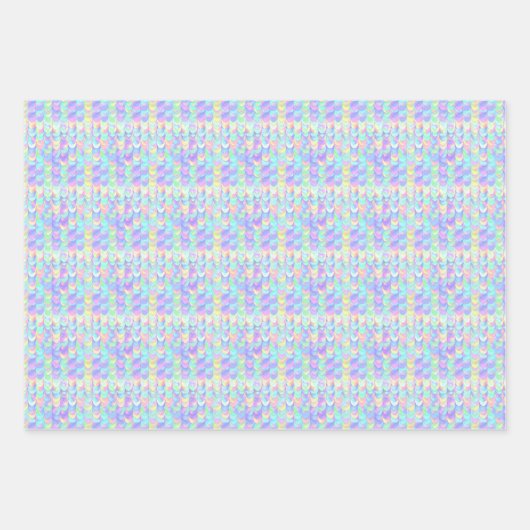 Iridescent Mermaid Scale Geschenkpapier Set (Vorderseite)