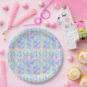 Iridescent Mermaid Scale Pappteller (Party)