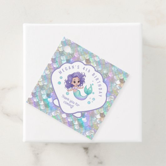 Iridescent Mermaid Scales Clam Muschel V1 ID1144 Geschenkanhänger (Beispiel)